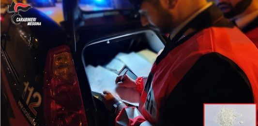 Cocaina sull’auto, arrestato dai Carabinieri di Messina Centro